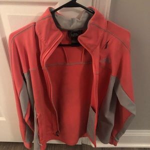 Pink and Grey North Face